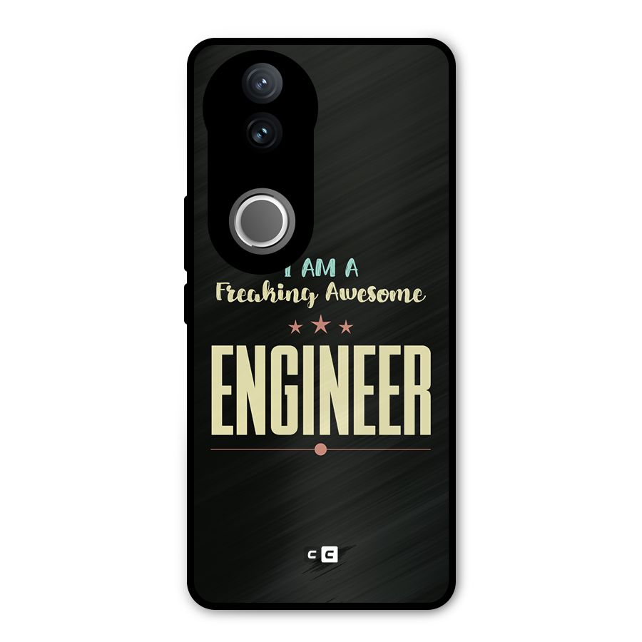 Awesome Engineer Metal Back Case for Vivo V50e