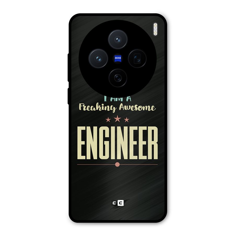 Awesome Engineer Metal Back Case for Vivo X200