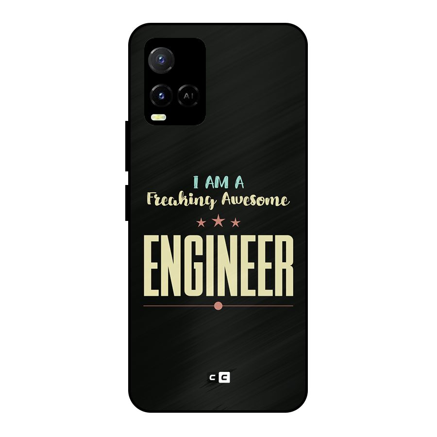 Awesome Engineer Metal Back Case for Vivo Y21