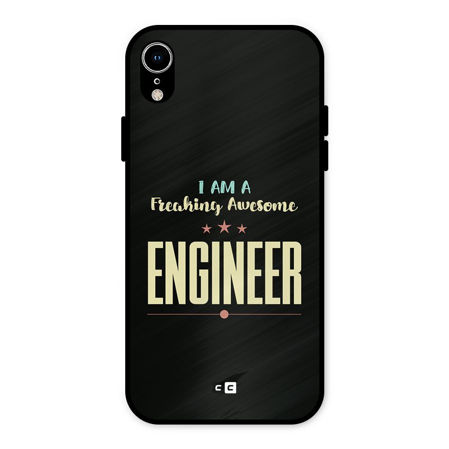 Awesome Engineer Metal Back Case for iPhone XR