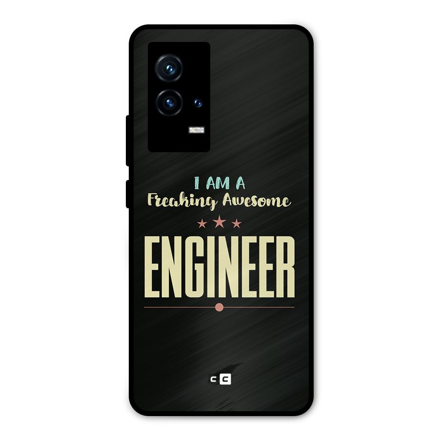 Awesome Engineer Metal Back Case for iQOO 9 5G