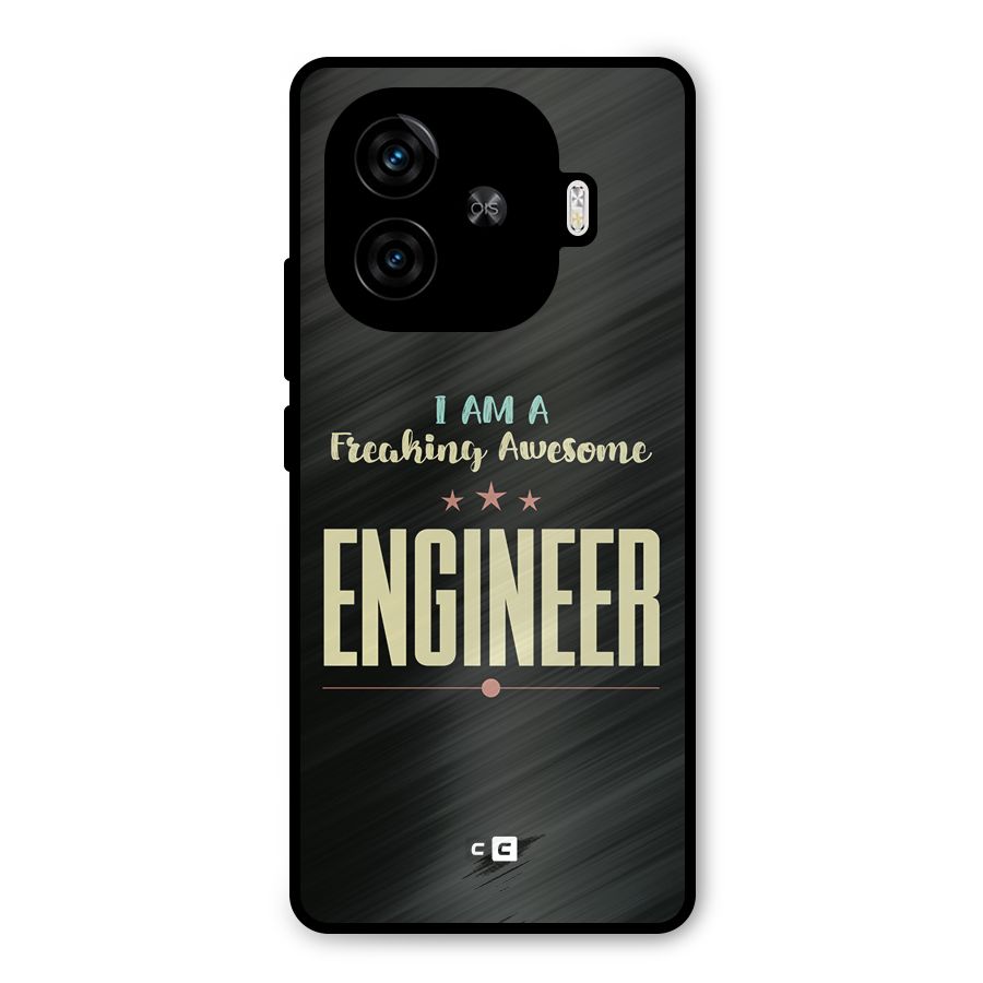 Awesome Engineer Metal Back Case for iQOO Z9 Turbo