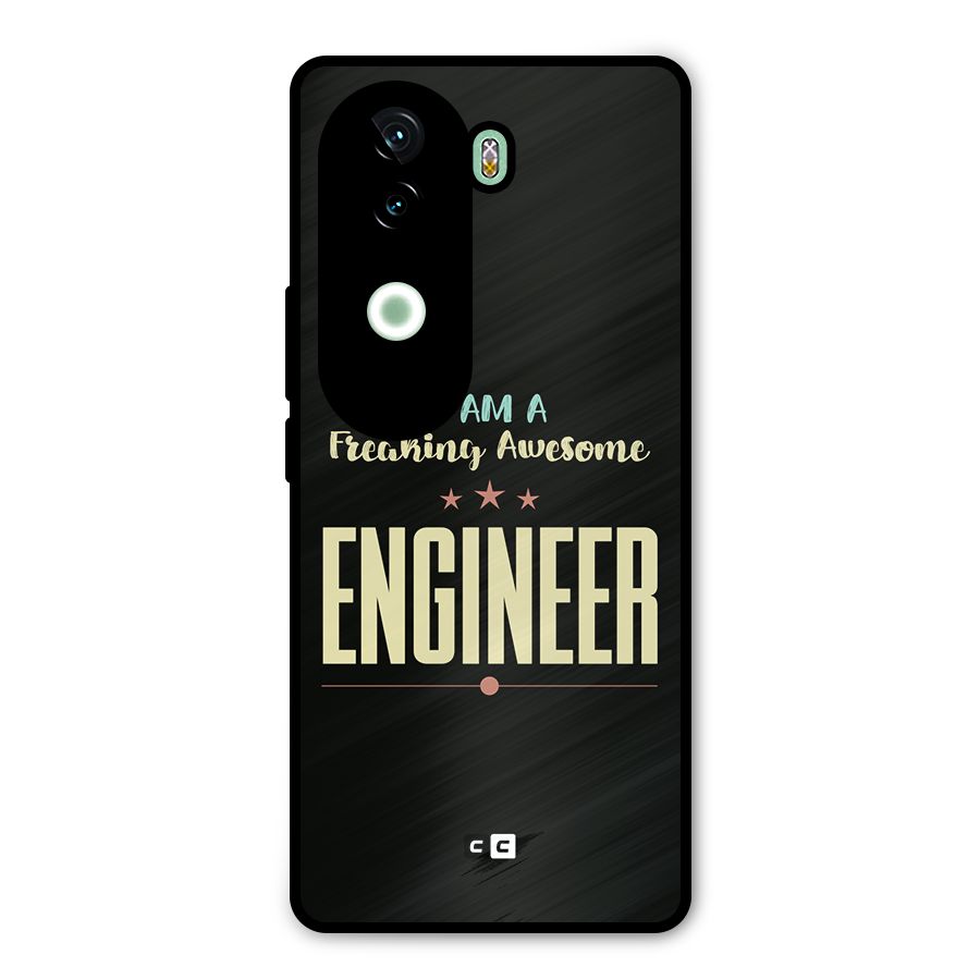 Awesome Engineer Metal Back Case for iQOO Z9s