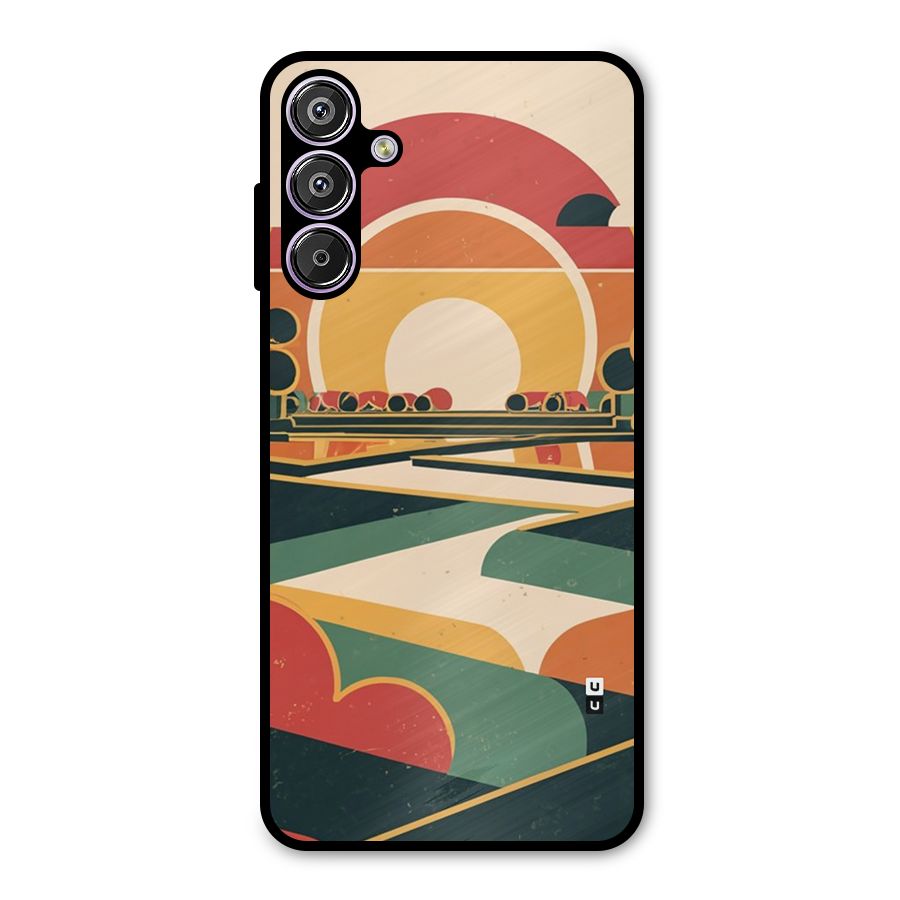 Awesome Geomatric Art Metal Back Case for Galaxy F15