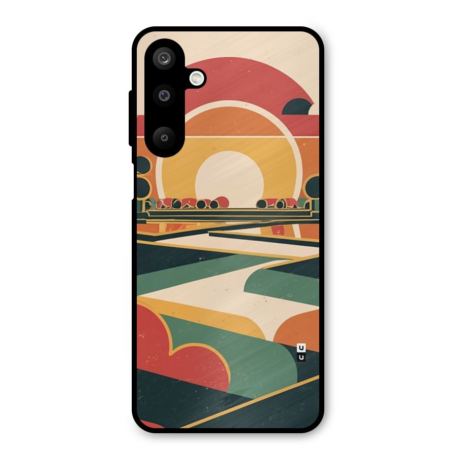 Awesome Geomatric Art Metal Back Case for Galaxy M16