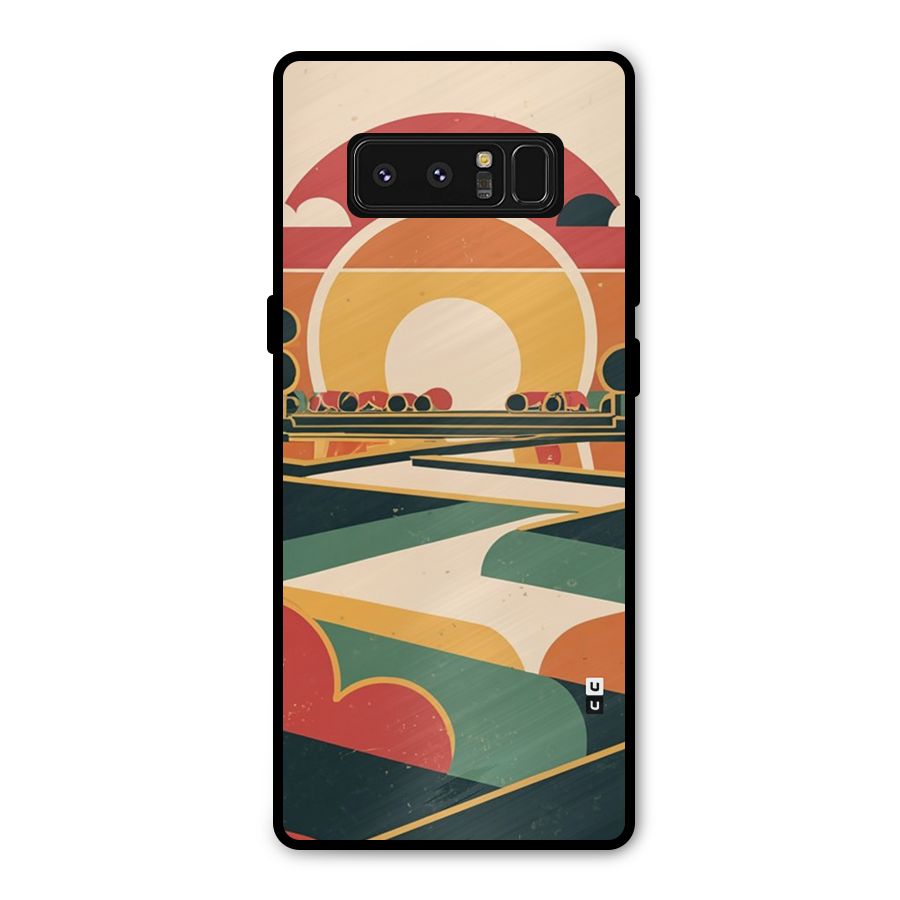 Awesome Geomatric Art Metal Back Case for Galaxy Note 8