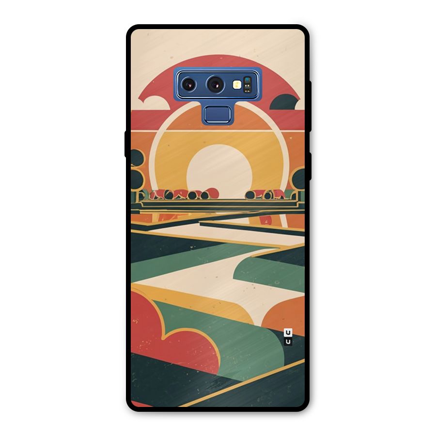 Awesome Geomatric Art Metal Back Case for Galaxy Note 9