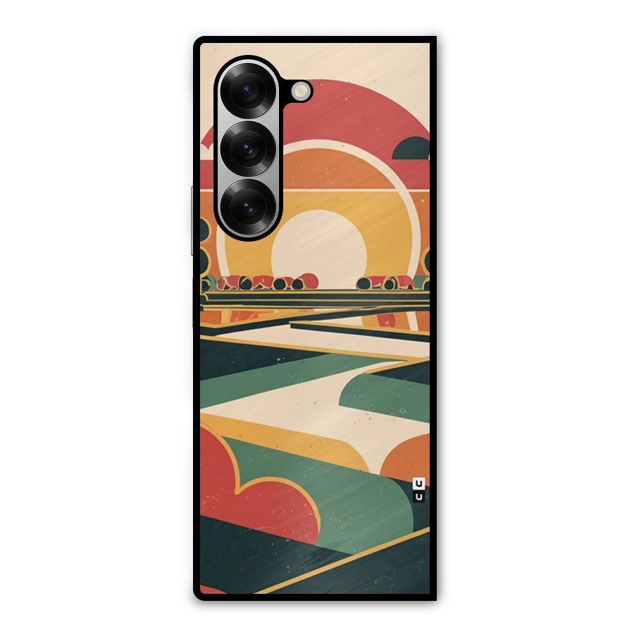 Awesome Geomatric Art Metal Back Case for Galaxy Z Fold6