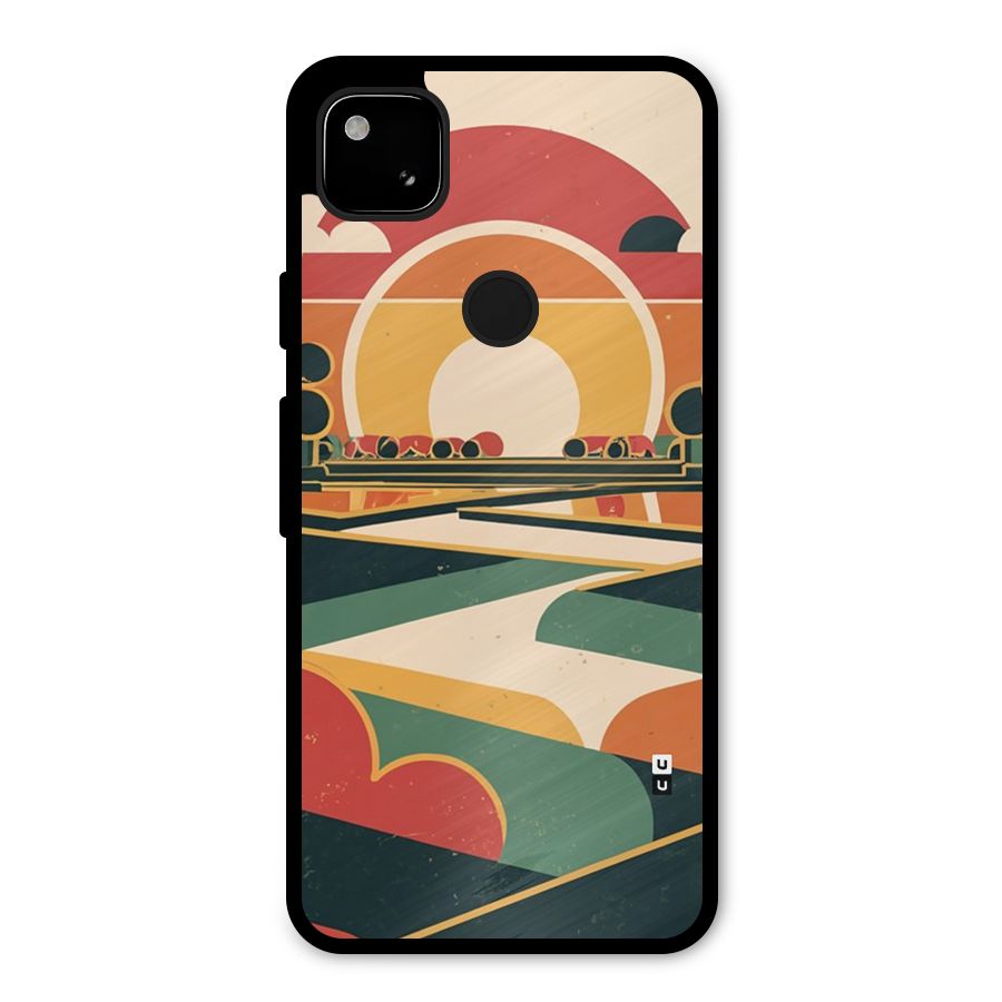 Awesome Geomatric Art Metal Back Case for Google Pixel 4a