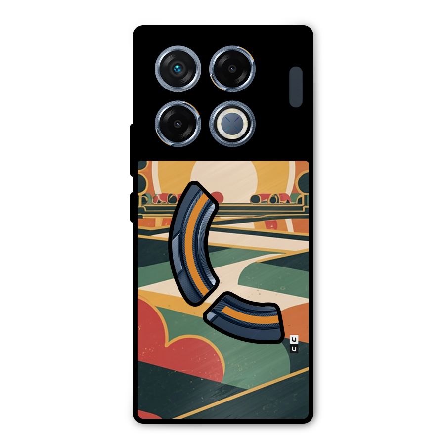Awesome Geomatric Art Metal Back Case for Infinix GT 20 Pro