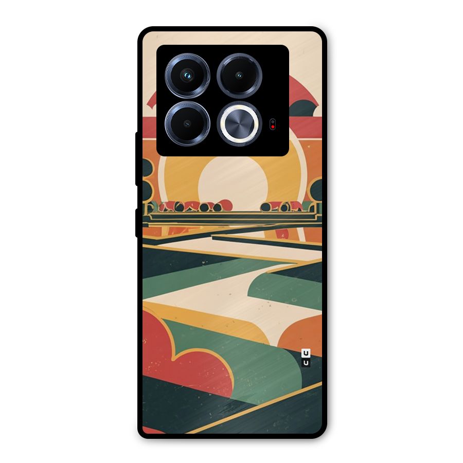 Awesome Geomatric Art Metal Back Case for Infinix Note 40 5G