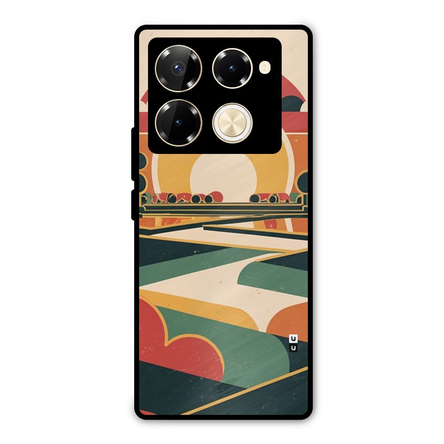 Awesome Geomatric Art Metal Back Case for Infinix Note 40 Pro Plus