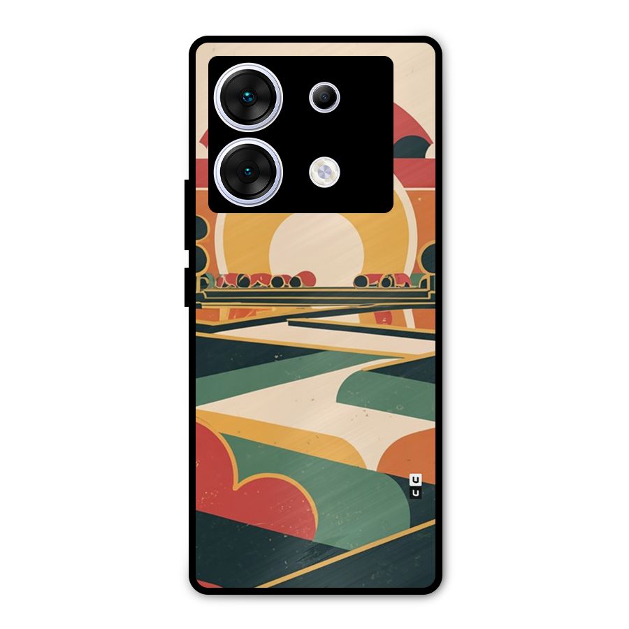 Awesome Geomatric Art Metal Back Case for Infinix Zero 30 5G