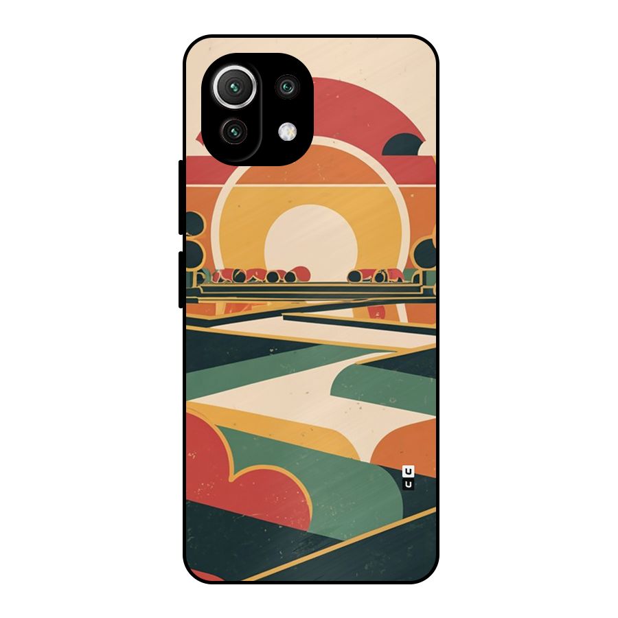 Awesome Geomatric Art Metal Back Case for Mi 11 Lite NE 5G
