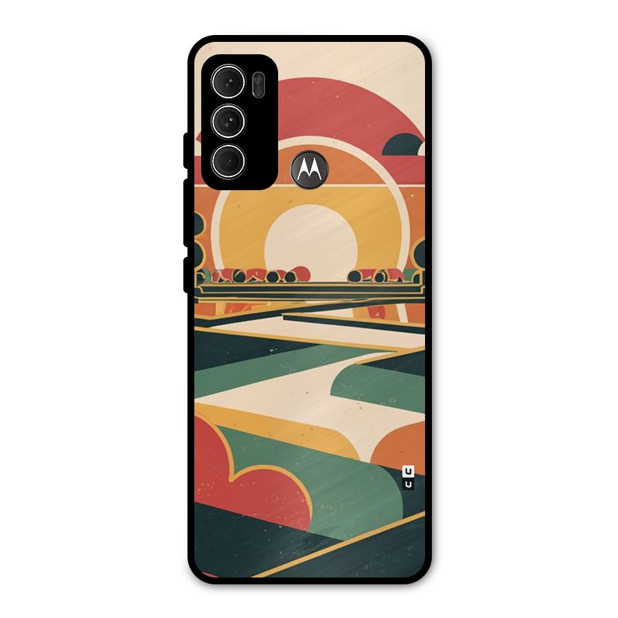 Awesome Geomatric Art Metal Back Case for Moto G60