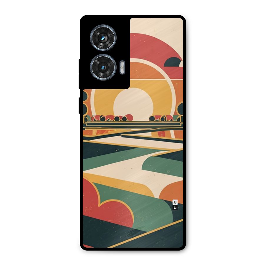 Awesome Geomatric Art Metal Back Case for Motorola Edge 50 Fusion