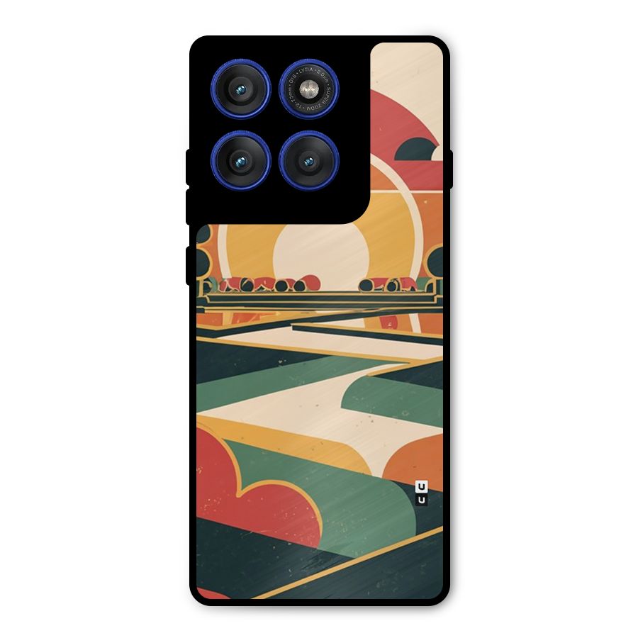 Awesome Geomatric Art Metal Back Case for Motorola Edge 60 Pro