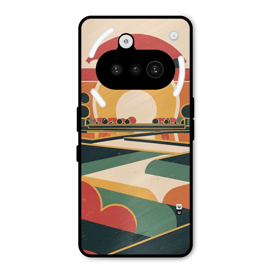 Awesome Geomatric Art Metal Back Case for Nothing Phone 3a