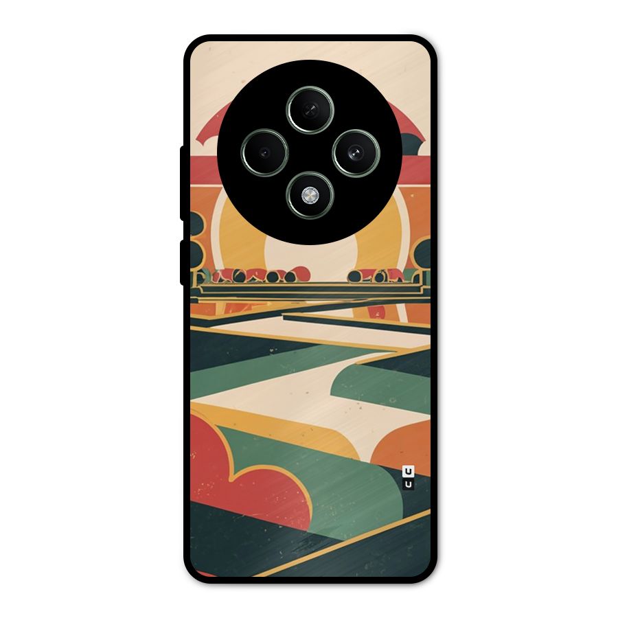 Awesome Geomatric Art Metal Back Case for Oppo F27