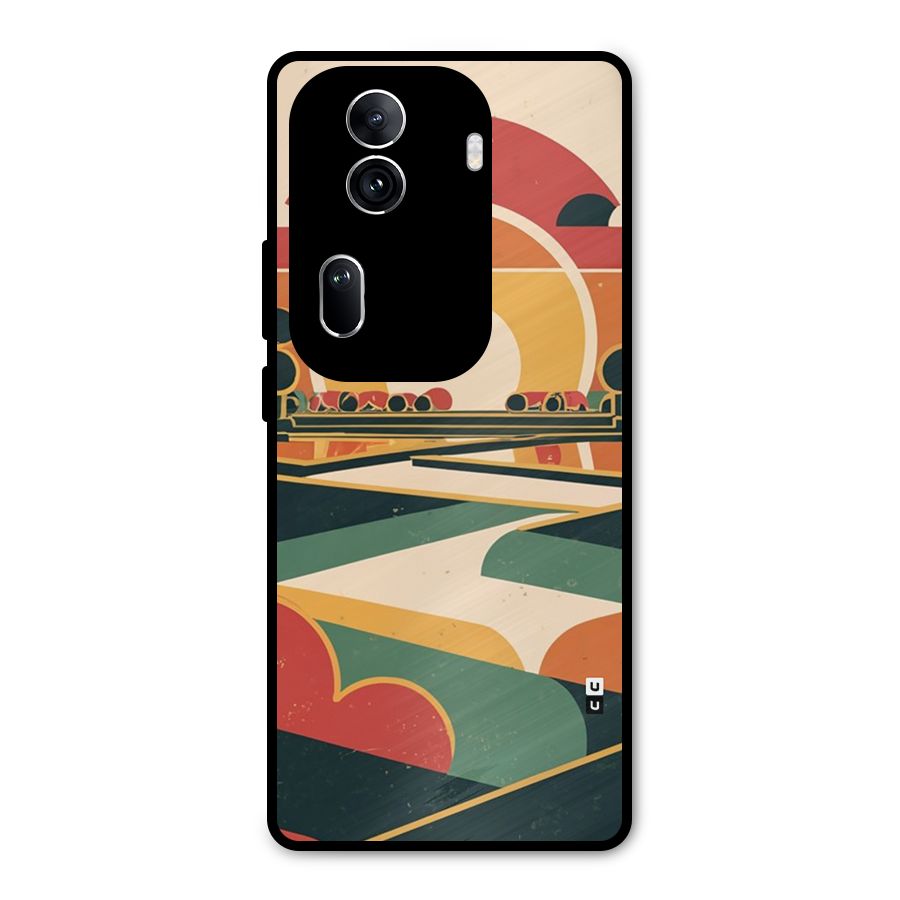 Awesome Geomatric Art Metal Back Case for Oppo Reno11 Pro 5G