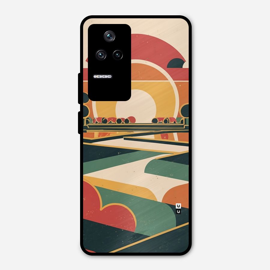 Awesome Geomatric Art Metal Back Case for Poco F4 5G