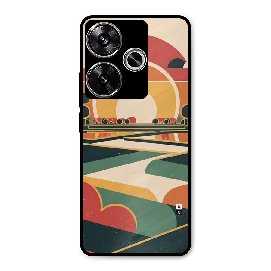 Awesome Geomatric Art Metal Back Case for Poco F6