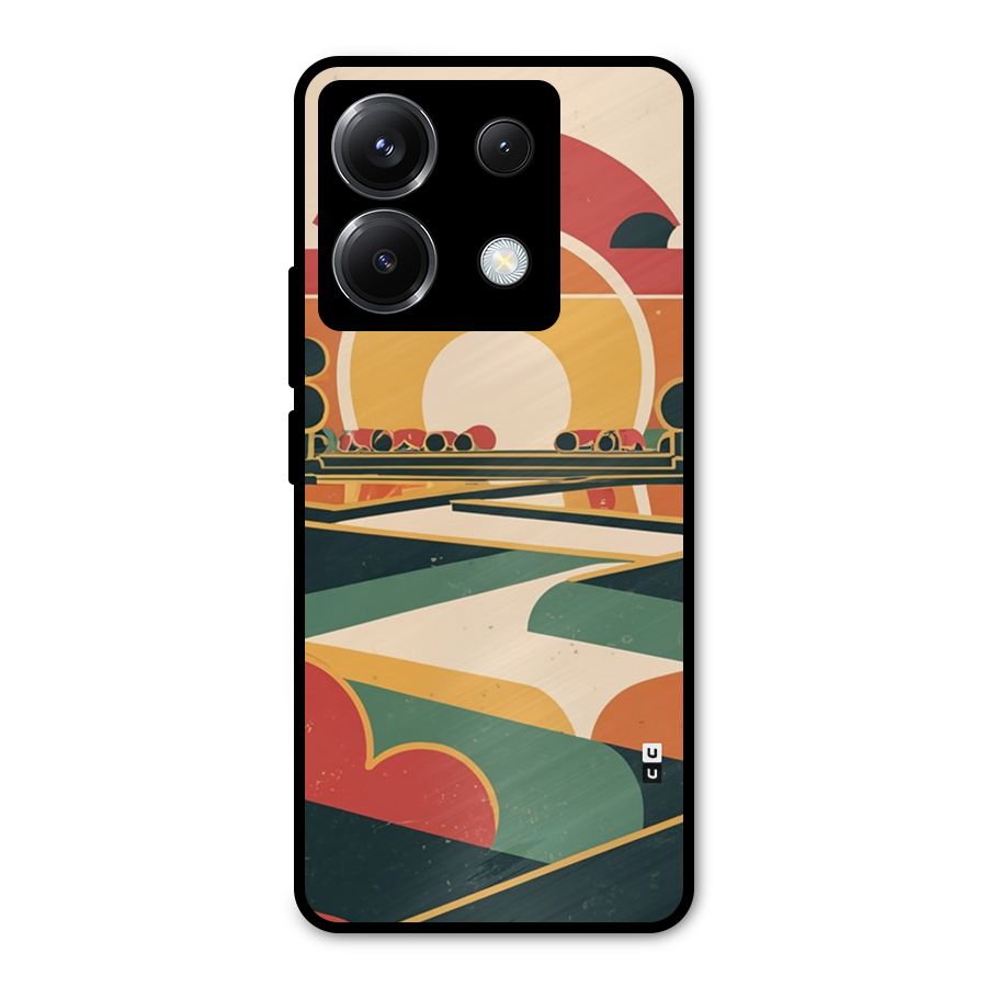 Awesome Geomatric Art Metal Back Case for Poco X6