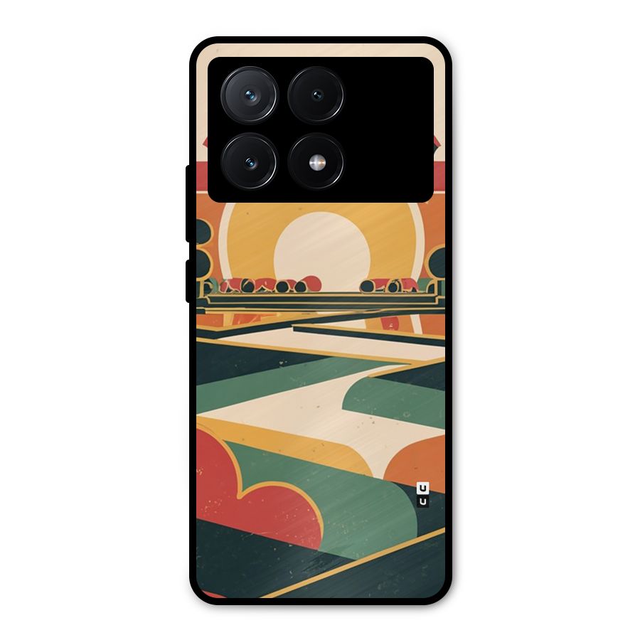 Awesome Geomatric Art Metal Back Case for Poco X6 Pro