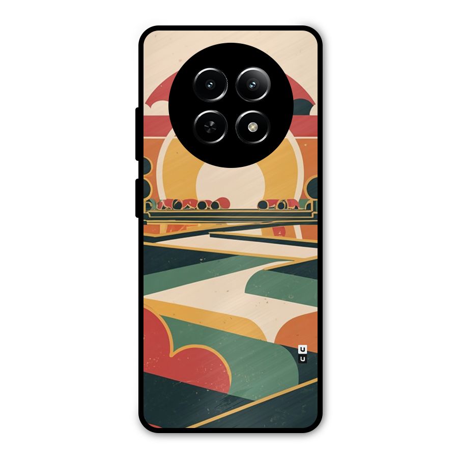 Awesome Geomatric Art Metal Back Case for Realme 12 5G