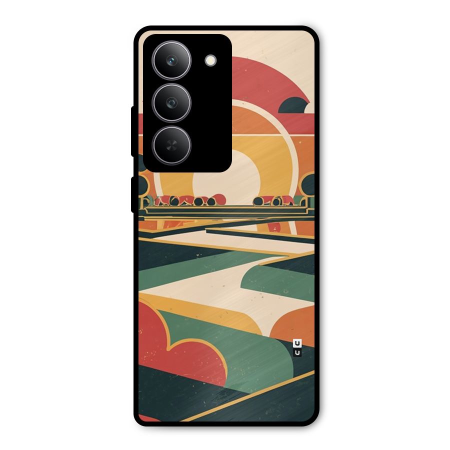 Awesome Geomatric Art Metal Back Case for Realme 14x
