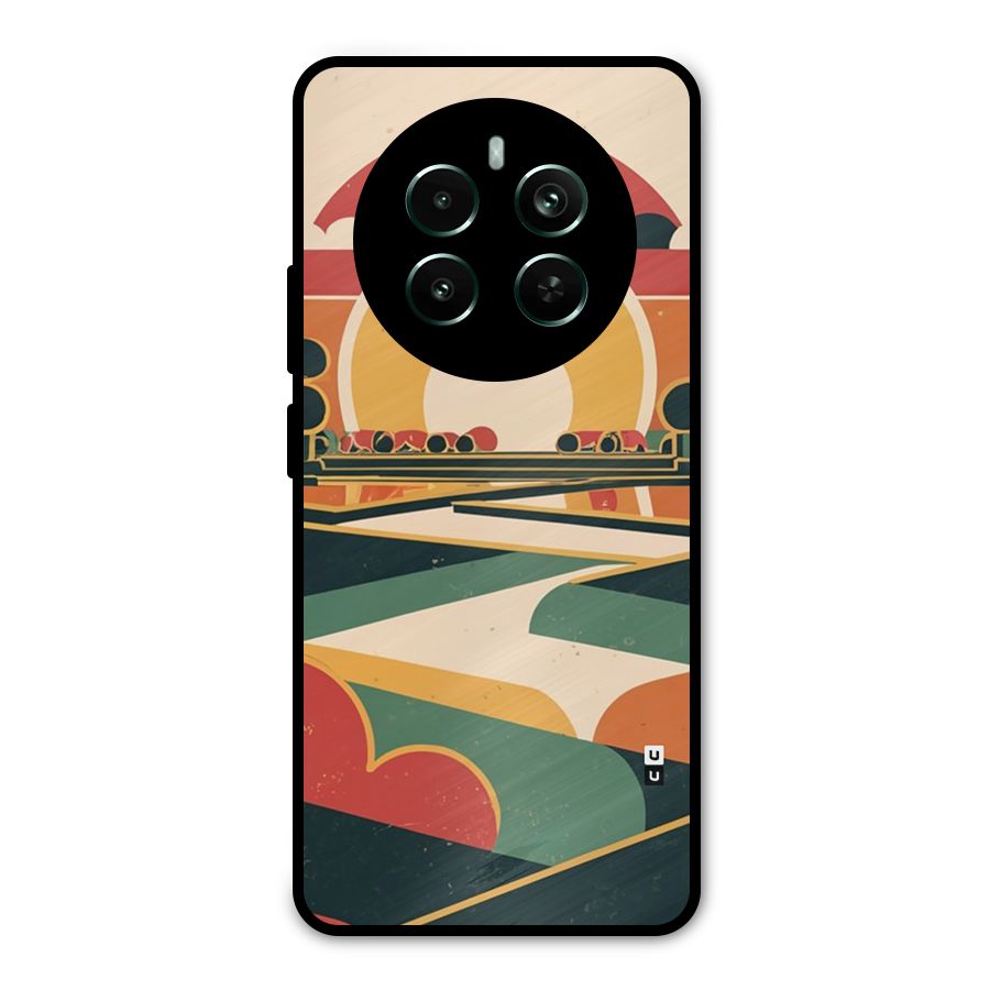 Awesome Geomatric Art Metal Back Case for Realme Narzo 70 Pro