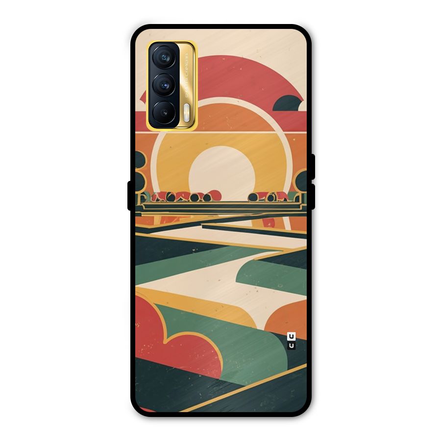 Awesome Geomatric Art Metal Back Case for Realme X7