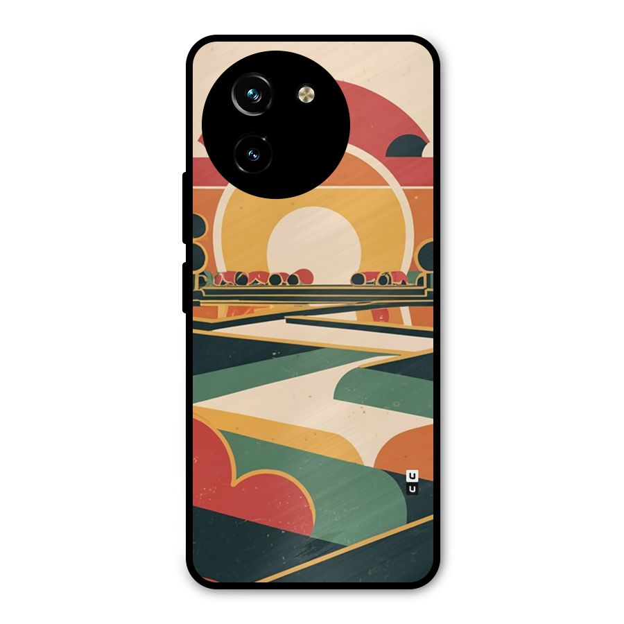 Awesome Geomatric Art Metal Back Case for Vivo T3x