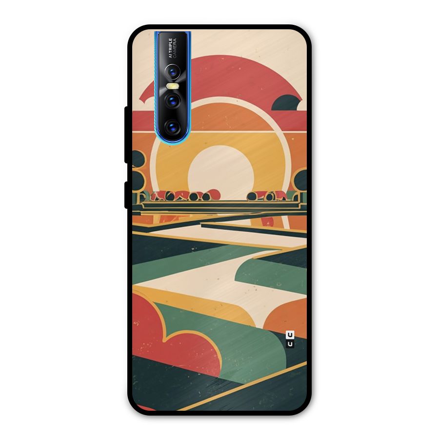 Awesome Geomatric Art Metal Back Case for Vivo V15 Pro