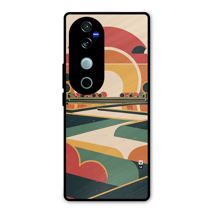 Awesome Geomatric Art Metal Back Case for Vivo V40