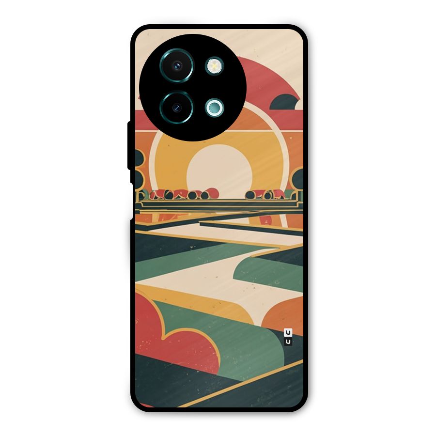 Awesome Geomatric Art Metal Back Case for Vivo Y58