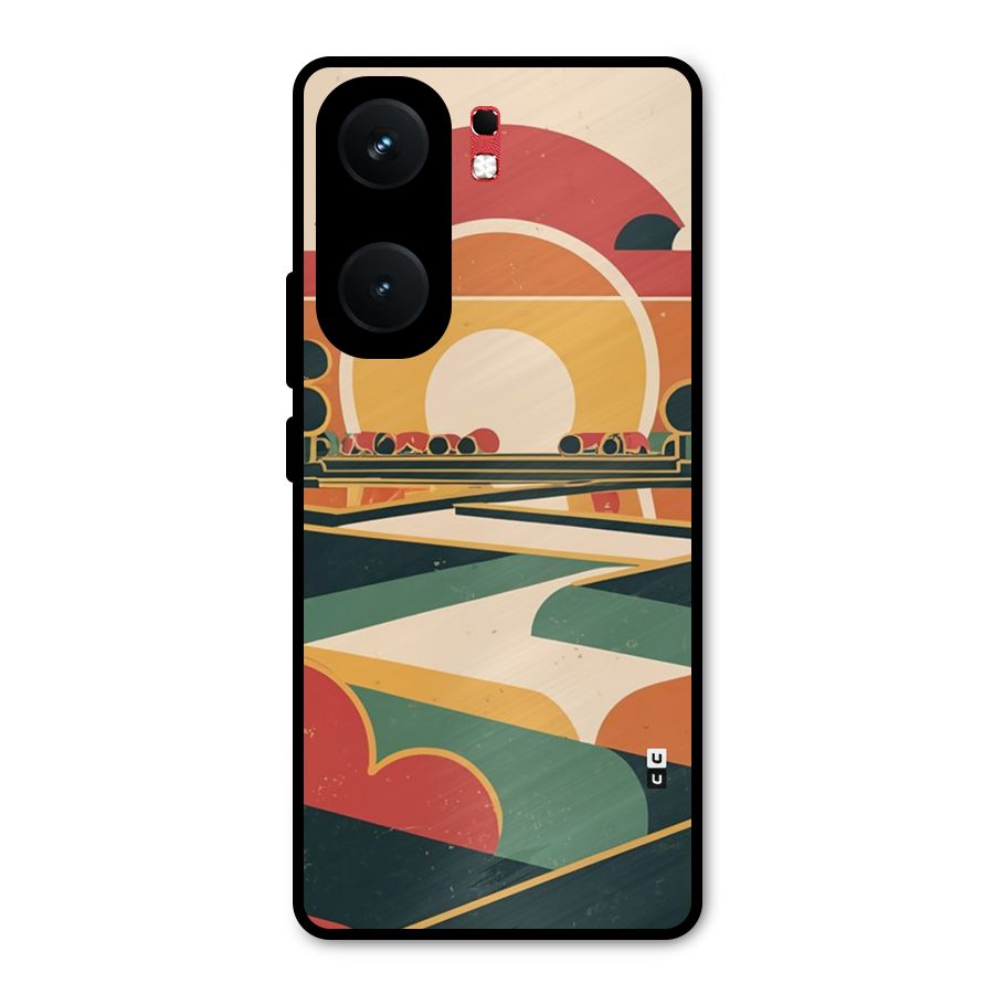Awesome Geomatric Art Metal Back Case for iQOO Neo 9 Pro