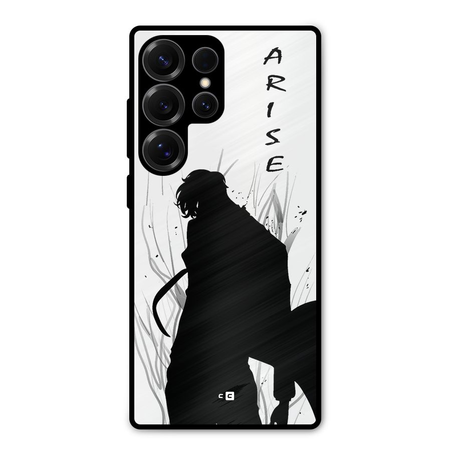 Awesome Jinwoo Arise Metal Back Case for Galaxy S25 Ultra