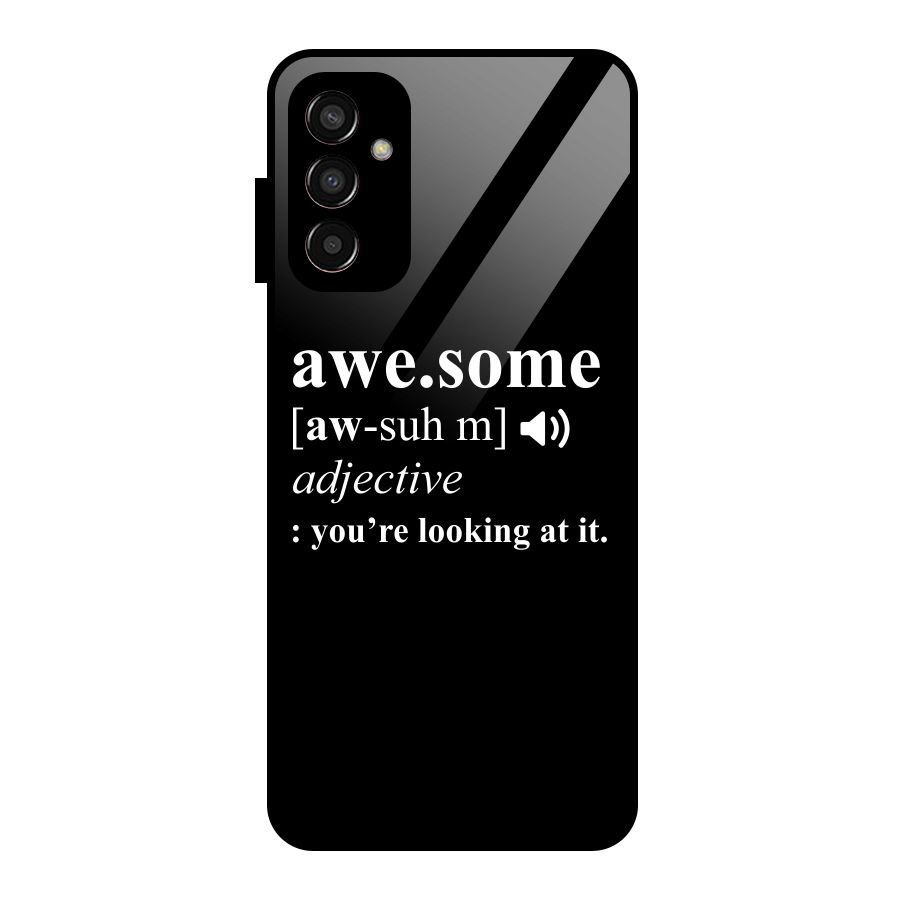 Awesome Looking at it Glass Back Case for Galaxy F13