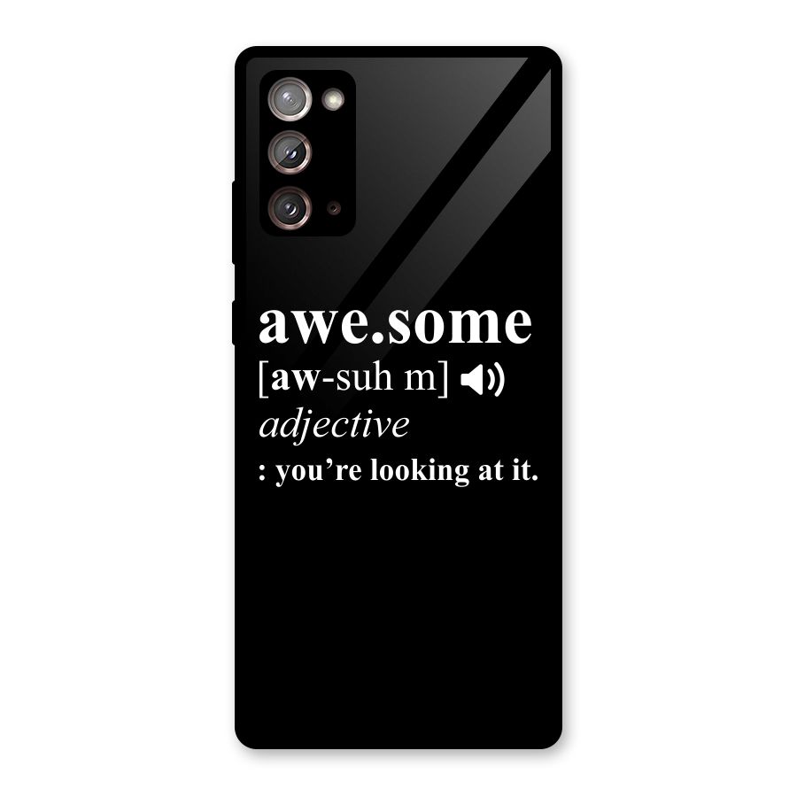 Awesome Looking at it Glass Back Case for Galaxy Note 20