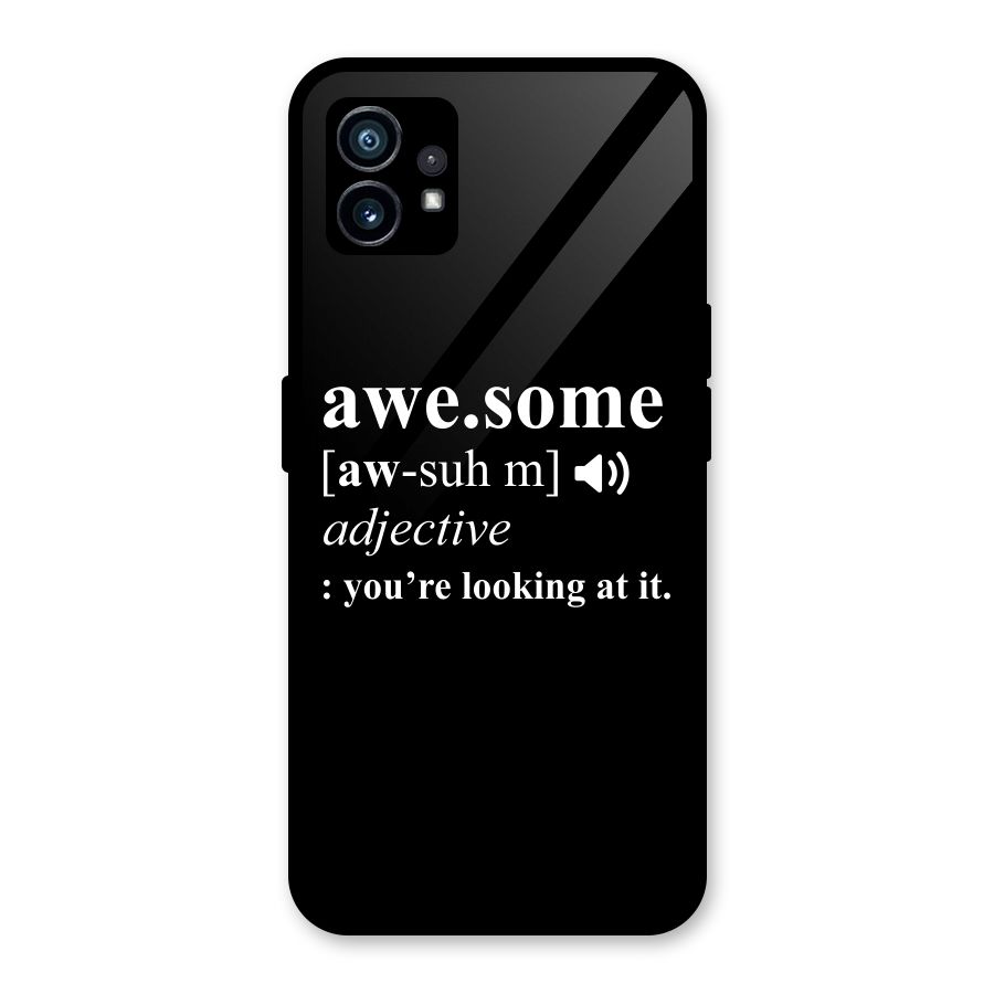 Awesome Looking at it Glass Back Case for Nothing Phone 1