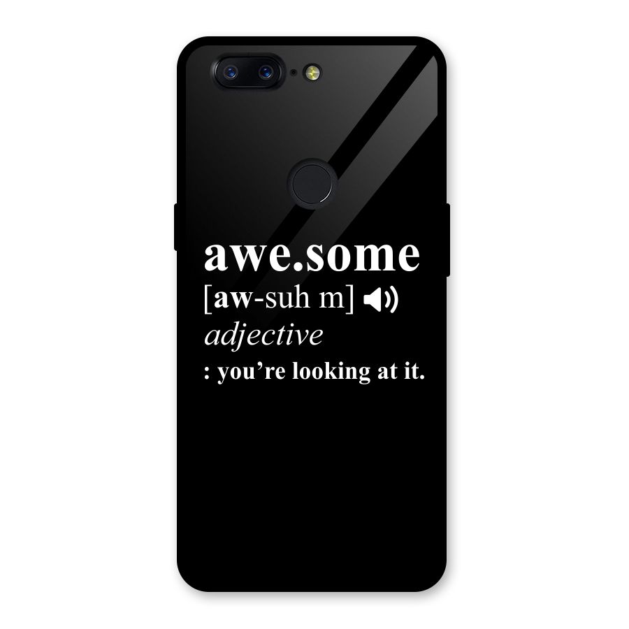 Awesome Looking at it Glass Back Case for OnePlus 5T