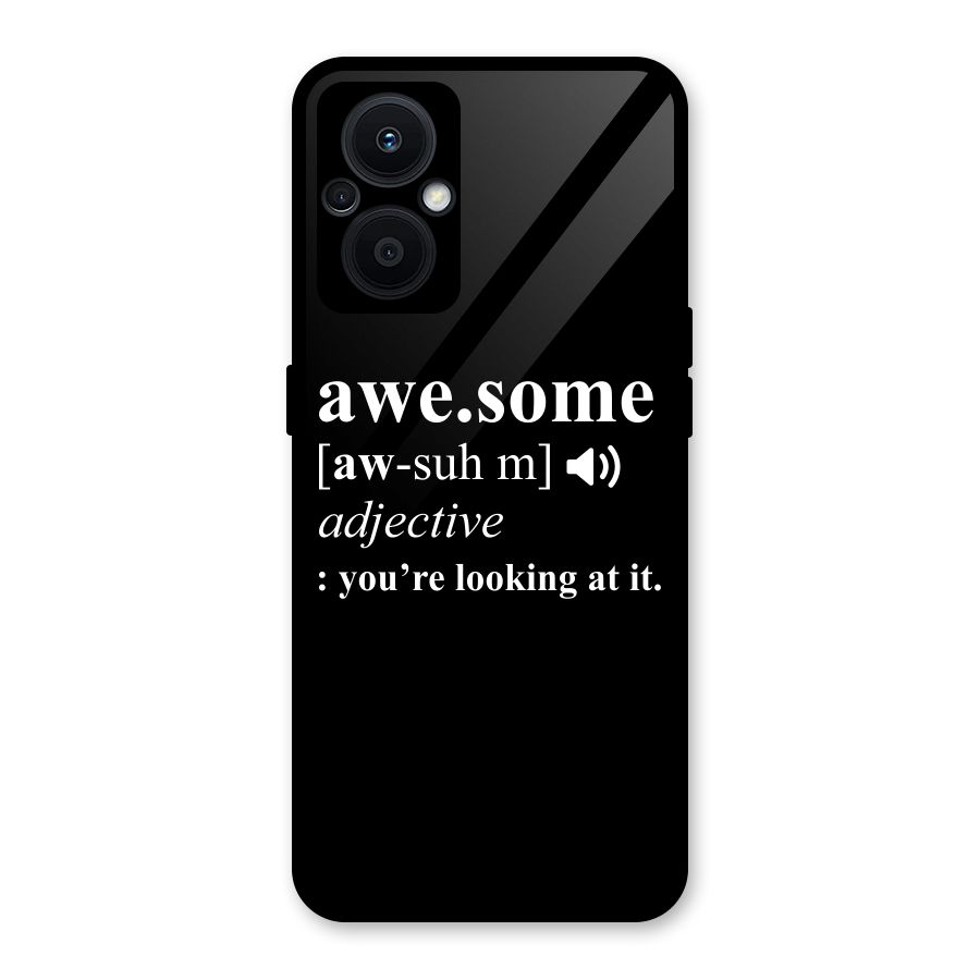 Awesome Looking at it Glass Back Case for Oppo F21s Pro 5G