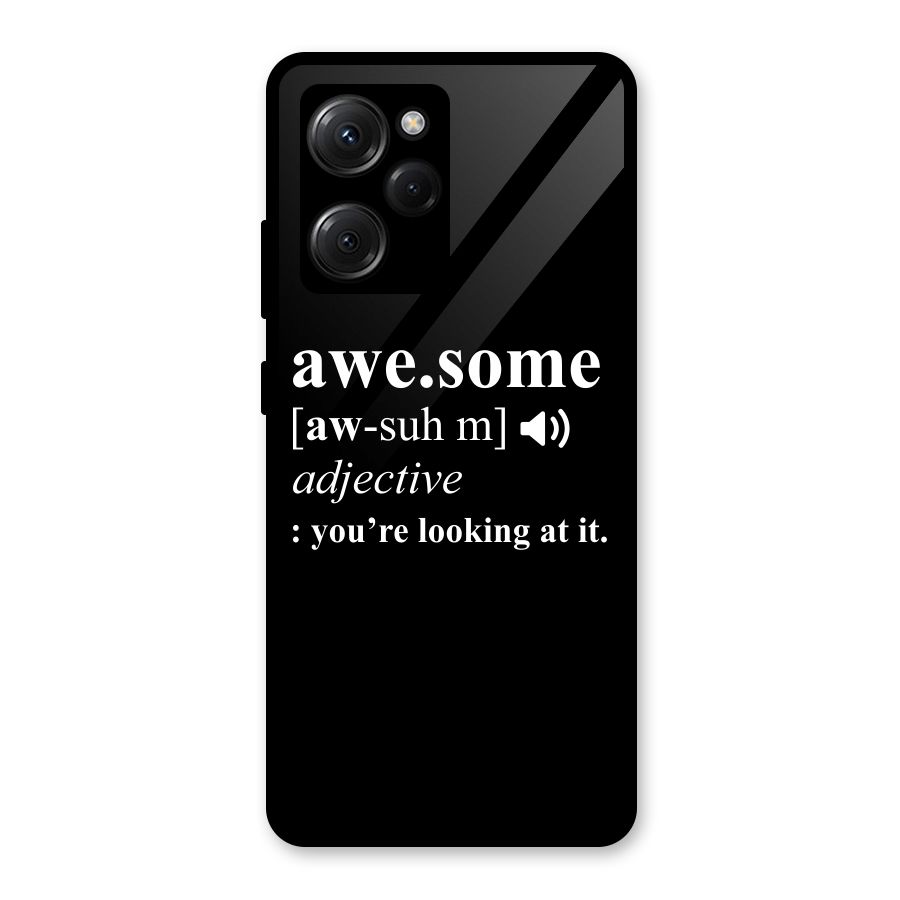 Awesome Looking at it Glass Back Case for Poco X5 Pro
