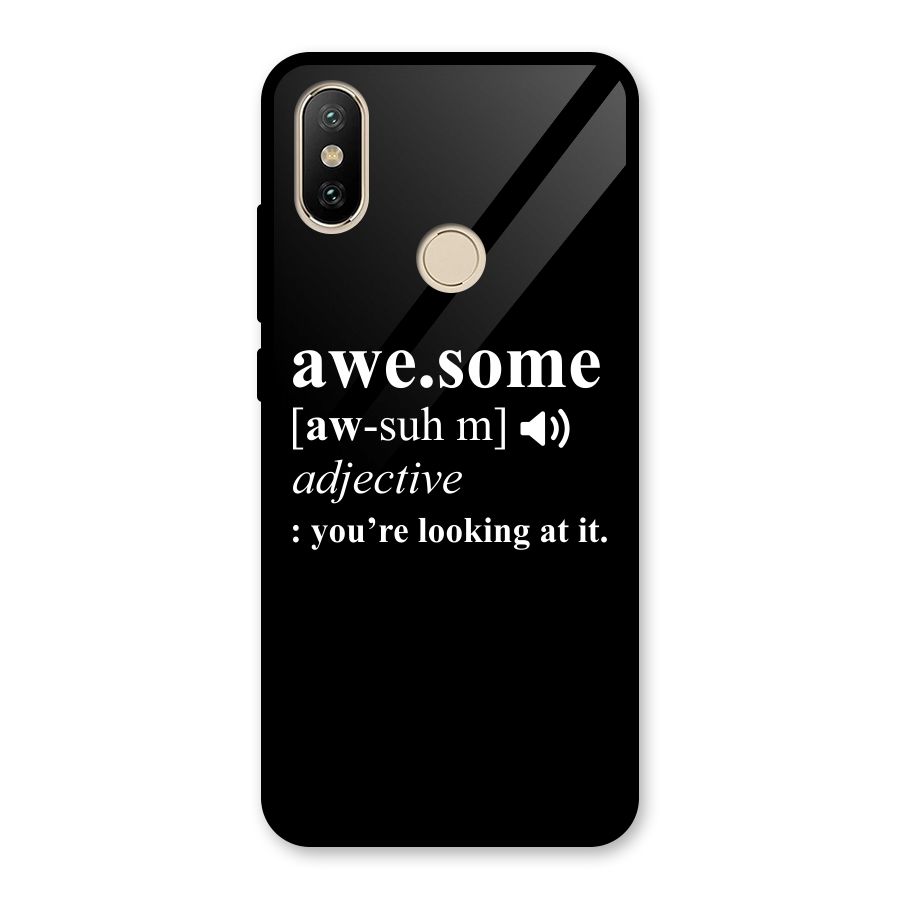 Awesome Looking at it Glass Back Case for Redmi A2