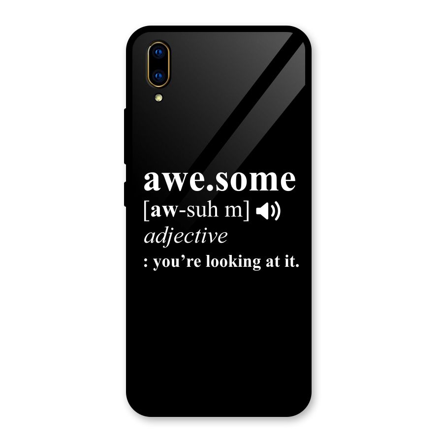 Awesome Looking at it Glass Back Case for Vivo V11 Pro