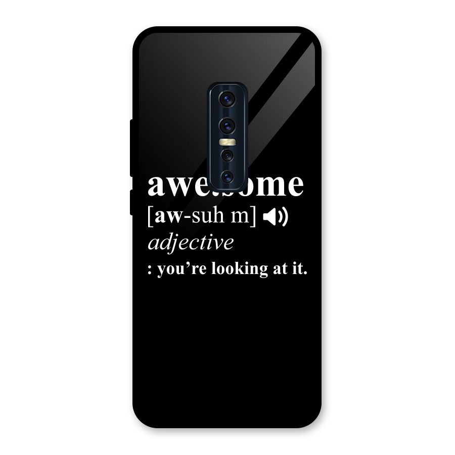 Awesome Looking at it Glass Back Case for Vivo V17 Pro