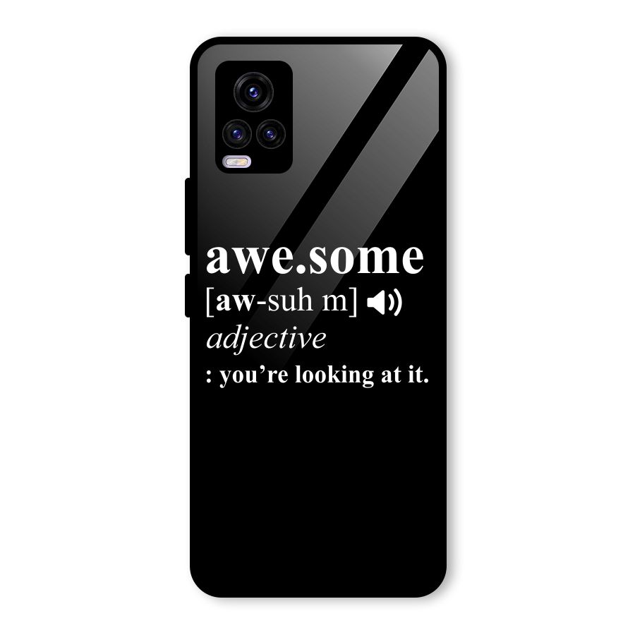 Awesome Looking at it Glass Back Case for Vivo V20 2021