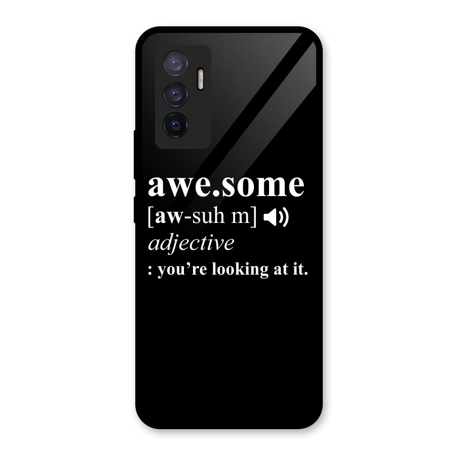 Awesome Looking at it Glass Back Case for Vivo V23e