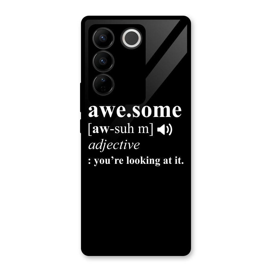 Awesome Looking at it Glass Back Case for Vivo V27